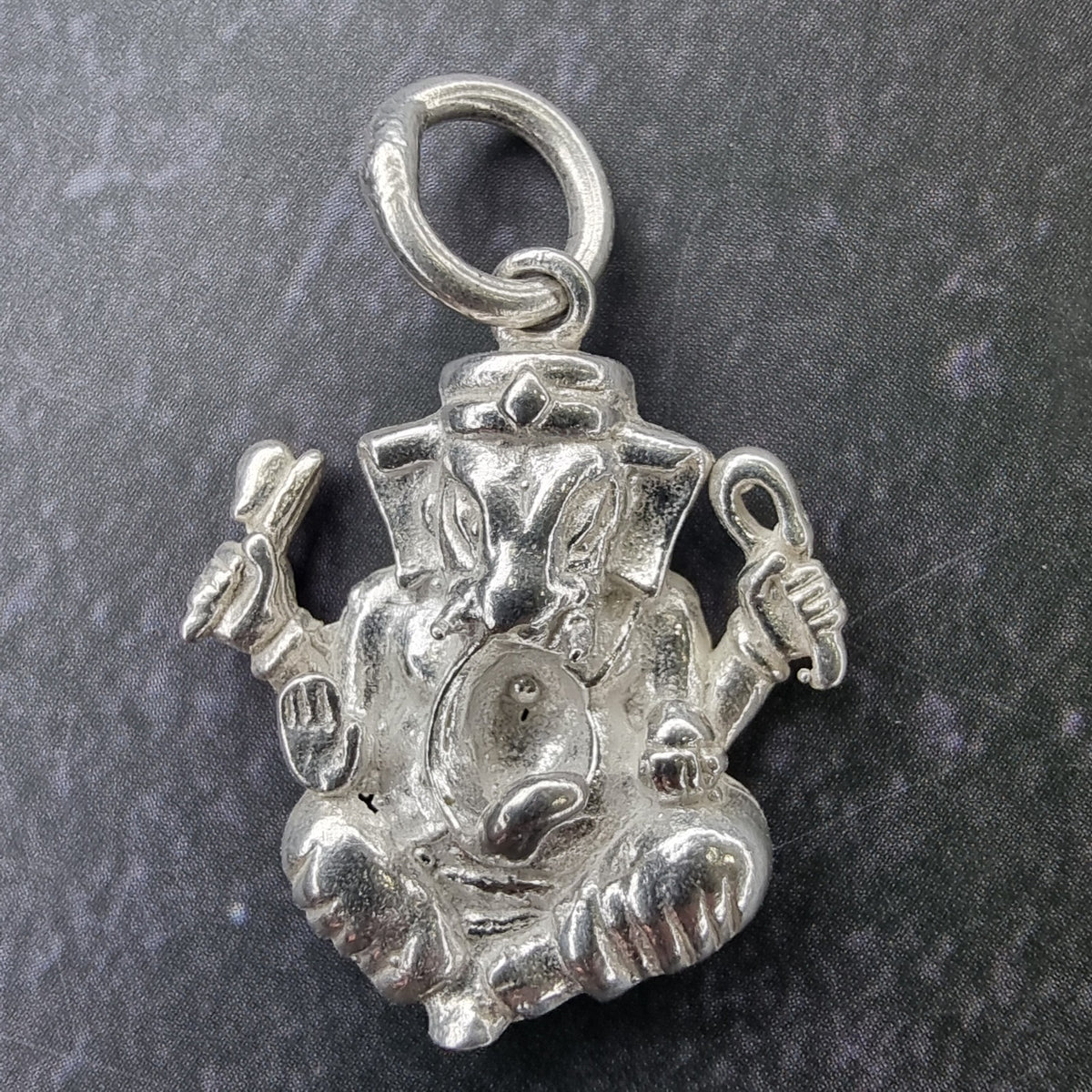 Sacred Pure Silver Ganesha Pendant Mayahs