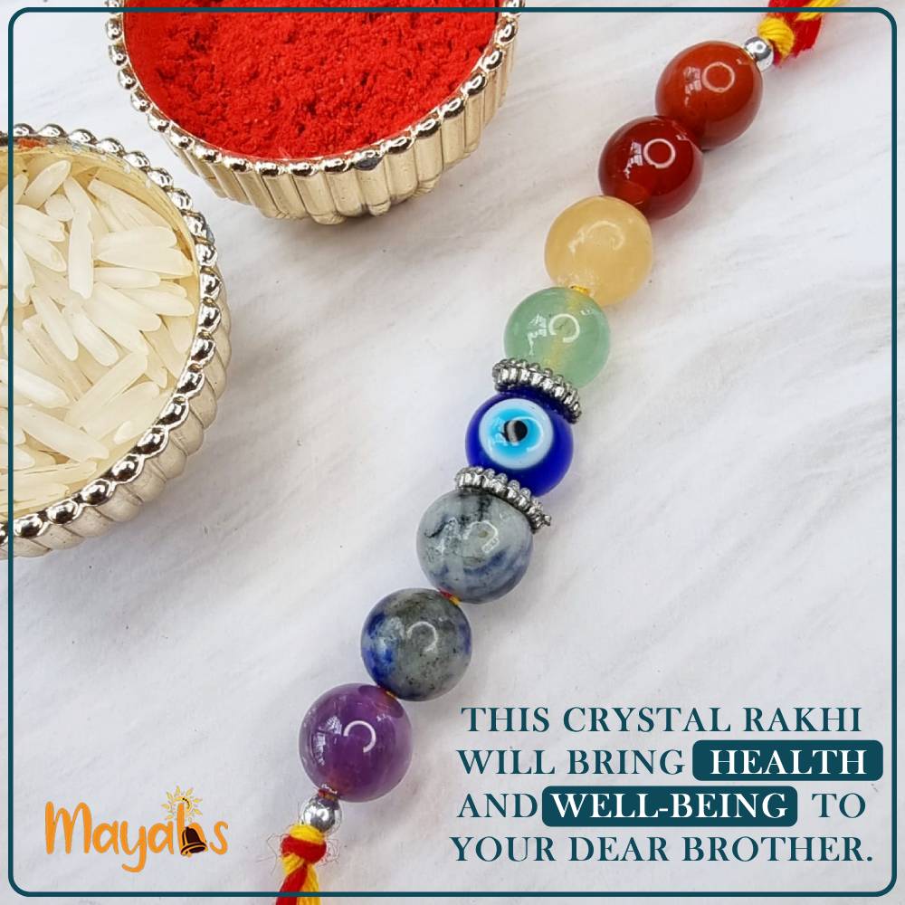 Seven Chakra Evil Eye Rakhi