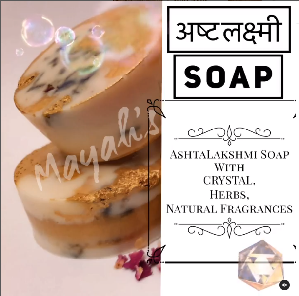 Ashtalakshmi Soap with Crystal for Wealth & Prosperity