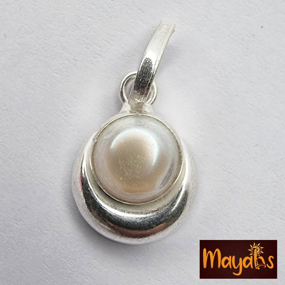 Pure Silver And Pearl Pendant Anointed