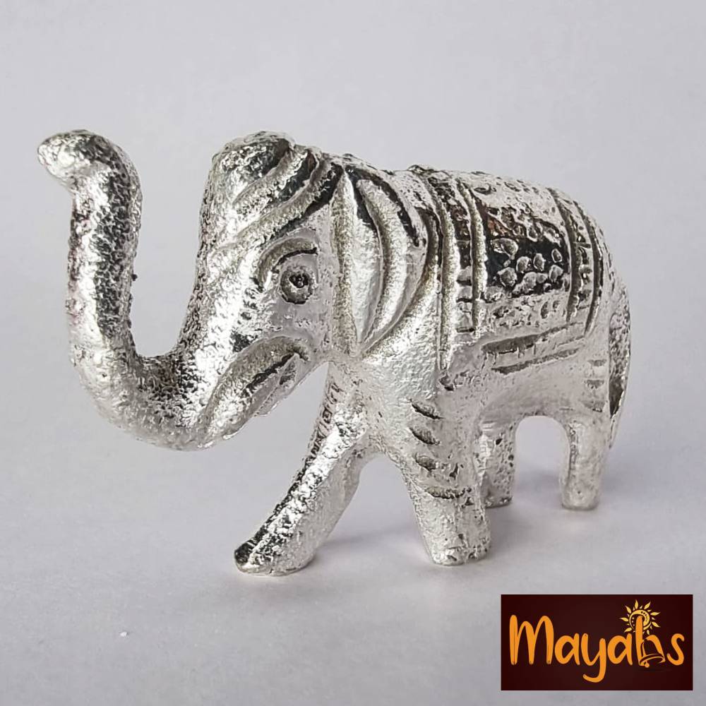 Hancrafted Pure Silver Solid Elephant