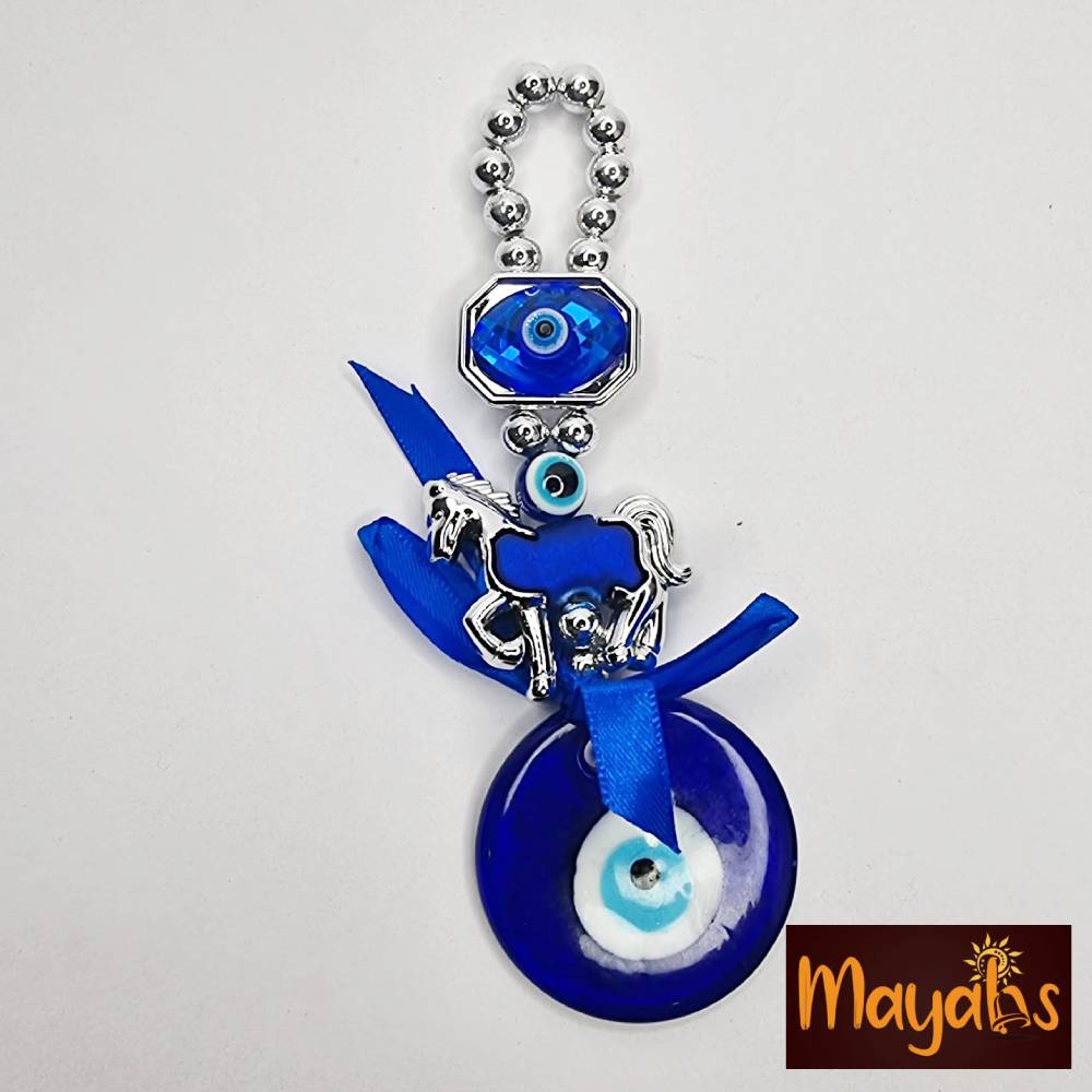 Evil Eye Hanger with Horse Charm Protection