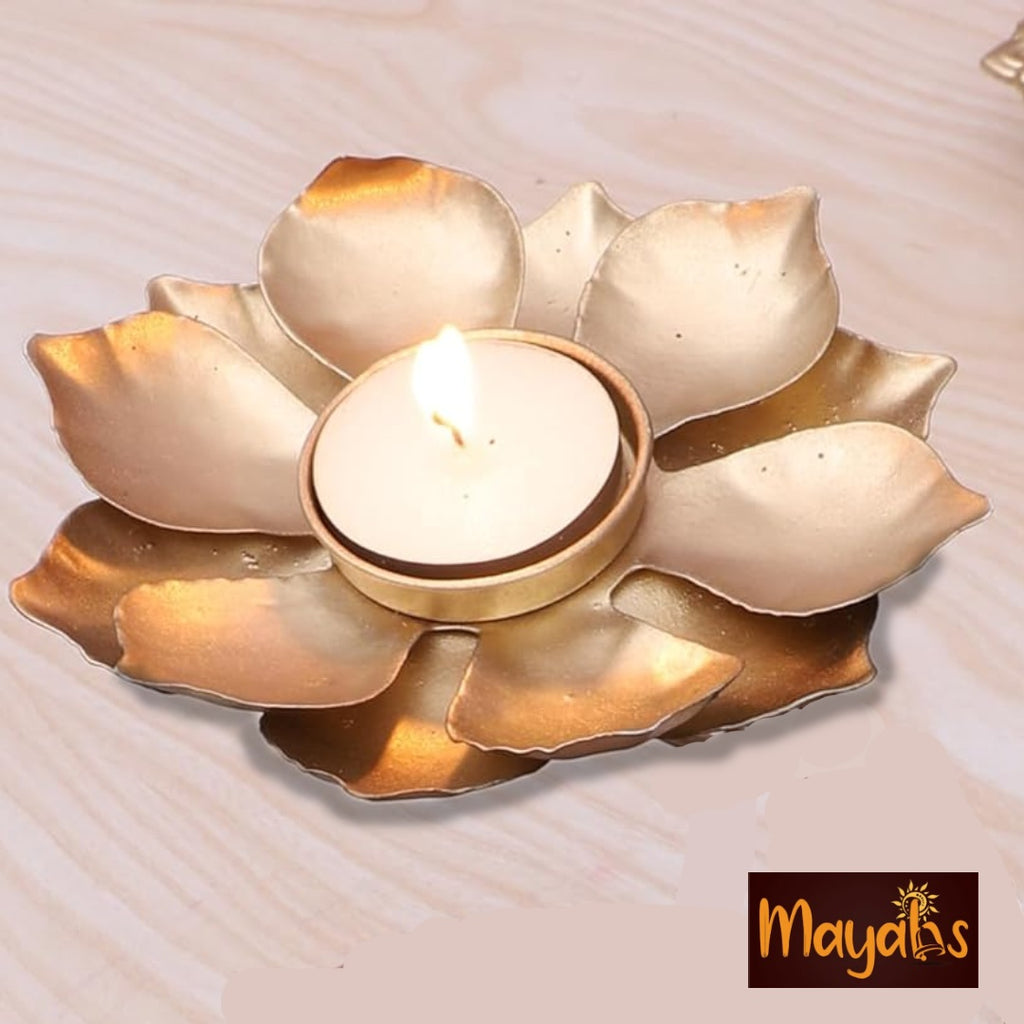 Golden Lotus Tea Light