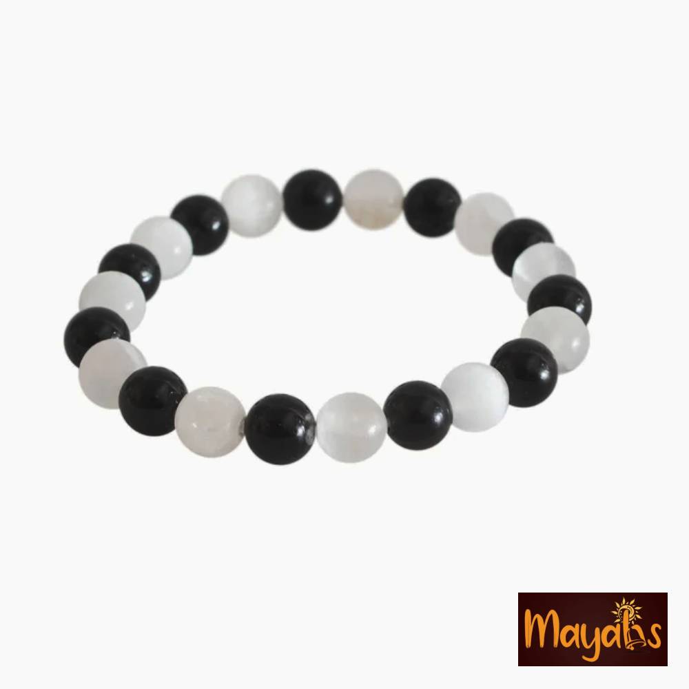 Tourmaline & Selenite Bracelet