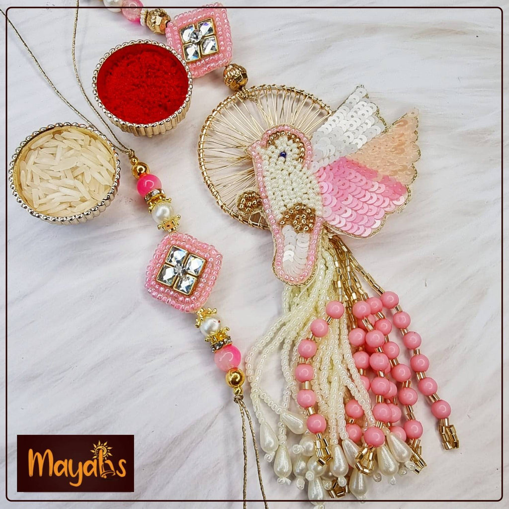 Meenakari Pink Rakhi