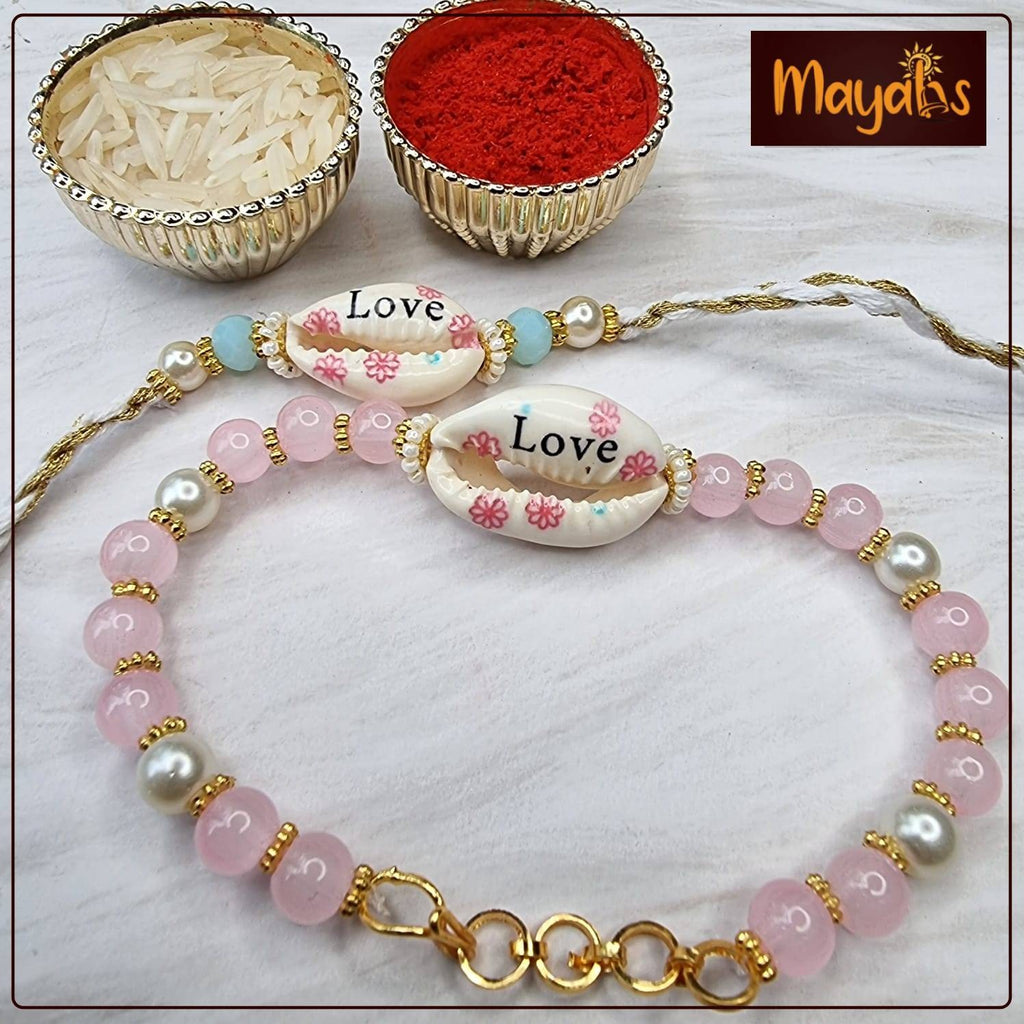 Pink Shell Love Rakhi