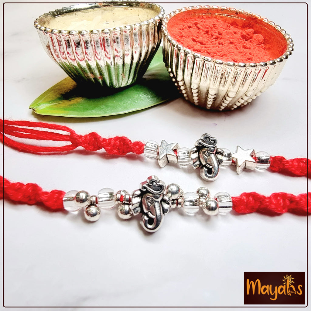 Ganesha Blessing Rakhi Combo