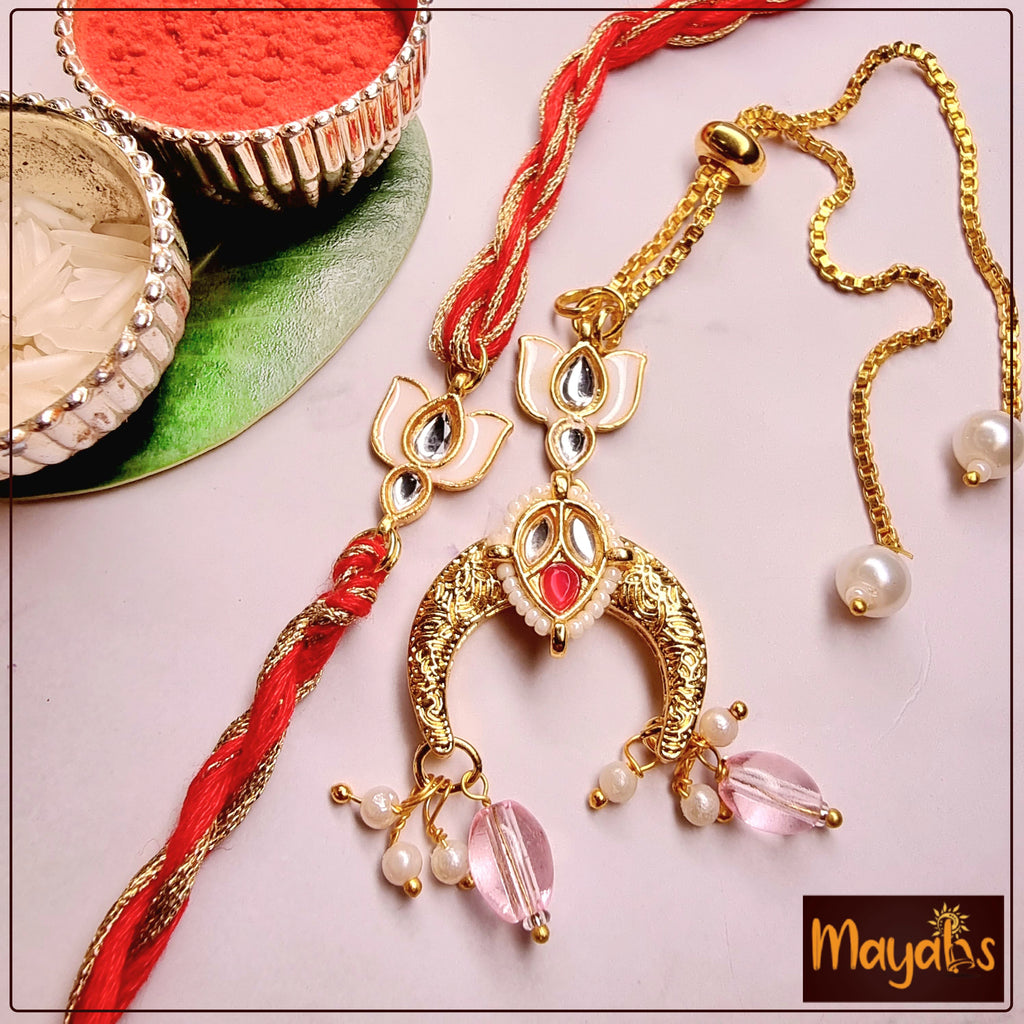 Traditional Meenakari Rakhi Combo