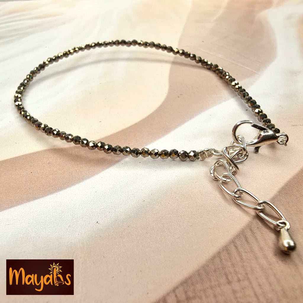 Pyrite Crystal Anklet