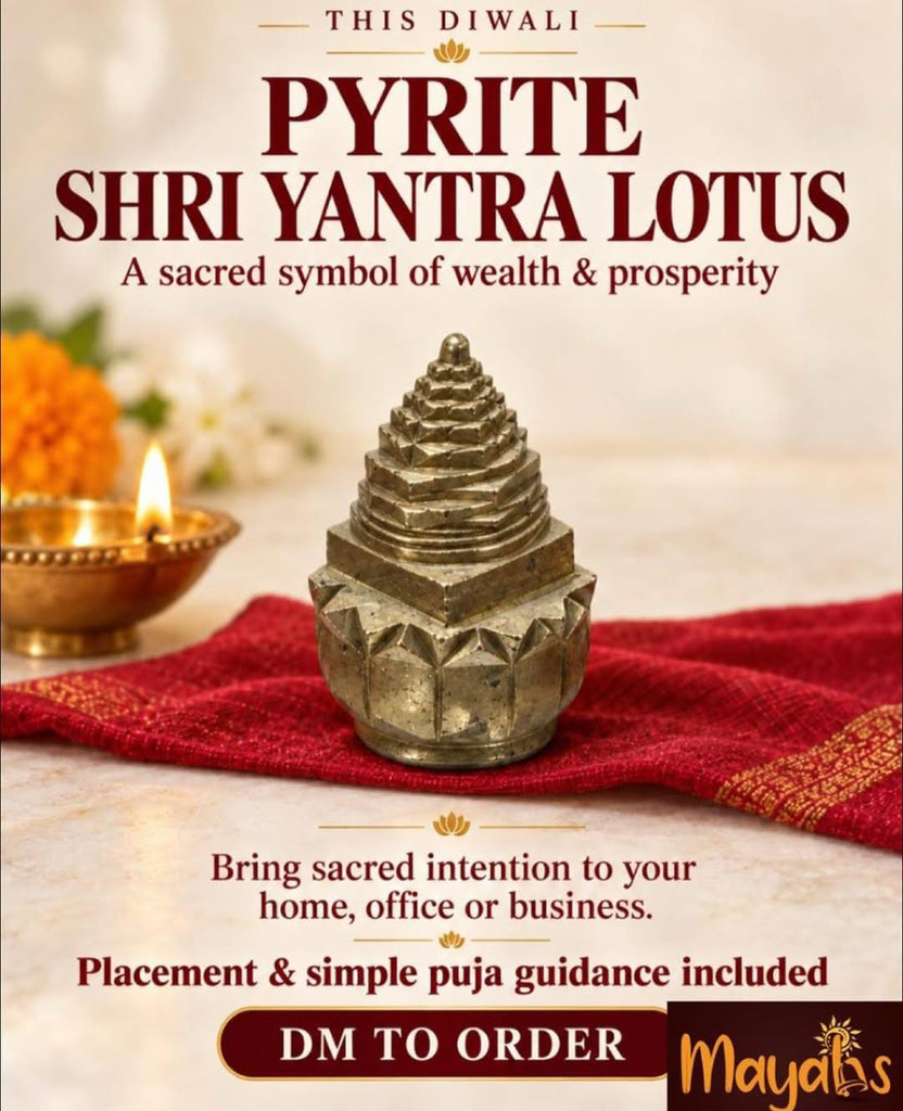 Pyrite Shri Yantra Lotus